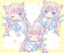 即対応☆かわいいデフォルメ・SDイラストを描きます かわいいスタンプ、アクキーグッズ、動画などに！ イメージ9