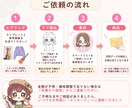 SNS用｜可愛くて目立つゆるかわアイコンを描きます お得な3点セット【デザイン背景・表情差分付き】商用OK イメージ5