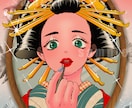 豪華絢爛な和の世界を描きます 伝統にポップを添えて。令和の艶を描く一枚です イメージ4