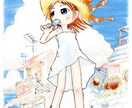 女の子のイラスト描きます サンプルの絵柄を参照してください。 イメージ3