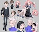 全身～ミニキャラまで対応可　キャライラスト描きます アイコン、立ち絵など　お好きな用途に イメージ4