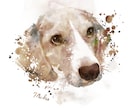 愛犬ペット似顔絵イラストをデザインします ポスター・フレームパネル納品可。プレゼント・遺影にも イメージ6