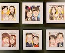 小さなゆるかわいい似顔絵を描きます 【額付/送料込】ご夫婦やカップルの記念日・プレゼントに★ イメージ10