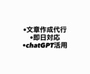 ChatGPTで記事・文章を作成します 用途に合わせて自然な文章を迅速に作成 イメージ1