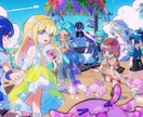 商用利用OK！きらきら可愛い１枚絵描きます ただいま実績募集中！簡易背景＋透過データのお渡し可能です！ イメージ3