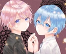 夢かわいい女の子、男の子描きます 夢可愛いキラキラしたイラストが得意です！ イメージ4