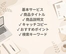 商品説明文を作成します ネットショップの魅力を伝える文章を丁寧に作成 イメージ2