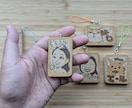 アナタの似顔絵★木ーホルダーにします 自分用、プチお祝い、プチプレゼントにピッタリです！ イメージ4