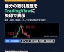 MT4/5履歴をTradingViewに表示します 矢印で振り返り｜Trade History Overlay イメージ1