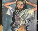 肖像画、似顔絵を油絵でお描きします キャンバスに似顔絵を飾りませんか。F6号 イメージ1