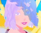 オシャレな女の子のアイコン描きます リアルと2次元の真ん中カワイイアイコン！男の子も描きます！ イメージ2