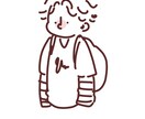 ご自身の写真をゆる可愛くイラスト化します SNSのアイコンなどにも使っていただけます♪ イメージ2