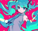 SNSアイコン・立ち絵や一枚イラストなど制作します ぺたぺた、パキッとした塗りがお好きな方へ イメージ1