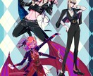 サムネイルやデザイン、幅広いイラスト制作を行います デフォルメから等身まで幅広いタッチが得意です イメージ1