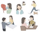 シンプルだけどあたたかい、カットイラスト描きます 書籍や記事のの挿絵や図解に使用いただけます イメージ3