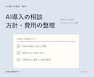 業務に合うAI導入の進め方を整理します できること・費用・運用条件を文面で整理 イメージ1