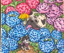 人物・ペットなどお気軽に♪似顔絵描きます 毎日ホッとしたい方にオススメです♪ イメージ2