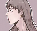 商用OK！横顔イラスト描きます 最短即日納品！SNSアイコンに！似顔絵からエルフまで！ イメージ2