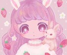 ふんわりキラキラしたゆめかわなイラストを描きます ☆アイコン・ヘッダー・挿絵等☆イメージを丁寧にお伺いします☆ イメージ1