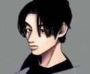 アイコン用似顔絵イラスト描きます スッキリした線とリアルな色塗りが特徴的な似顔絵 イメージ3