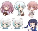 かわいいデフォルメ･SDイラストお描きします 1枚絵･アイコン･歌ってみた･グッズ用など！ イメージ3