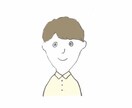 あなたのゆるゆる似顔絵（手描き風）描きます SNSのアイコン、名刺などにおすすめ イメージ1