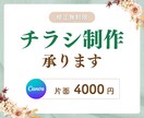 伝わるチラシ作成します パッと目に留まりやすい・見やすいを心がけて作ります イメージ1
