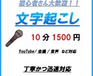 動画・音声の文字起こしを丁寧に行います 素起こし・ケバ取り・整文に対応します イメージ1