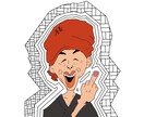 ビビットorモノトーンの個性的イラスト作ります 女性的なA4サイズまでのイラスト作成します。 イメージ2