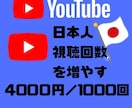 YouTube☆再生回数増やします 国内、再生回数1000回増加☆ イメージ1