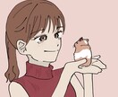 シンプルでかわいい人物・動物のイラストを描きます あなたのイメージにピッタリのデザインを制作いたします！ イメージ6