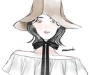 柔らかくておしゃれなSNSアイコン描きます ファッションがお好きな方にオススメ イメージ1