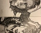 漫画風の似顔絵描きます あなたの好きなシチュエーションでプレゼントなどに※白黒のみ イメージ7