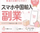 スマホでできる輸入物販の在宅副業をお教えします 誰でも取り組める中国輸入×フリマアプリ販売マニュアルです♡ イメージ1