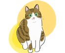 SNSアイコンに！あなたのうちの子を描きます 猫ちゃん限定であなたのうちの子をイラスト化します。 イメージ5