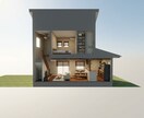 断面パース作成｜空間のつながりを可視化します 吹き抜けや高さ関係を分かりやすく表現 イメージ3