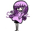 女の子のミニキャラアイコンを作成します あなたのアイコンをひと目見てかわいいと思う絵柄に！ イメージ1