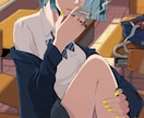かっこいい系の女子を描いてます アニメ塗りに近いシンプルで飽きない塗り方 イメージ6