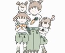 ゆる~い似顔絵、オリジナルイラストお描きします SNSアイコン、プレゼント、思い出に【無料オプション多数！】 イメージ2