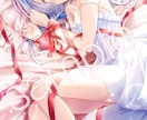 女の子のイラスト描きます アイコン、一枚絵、歌ってみたやMV用などなど色々！ イメージ7