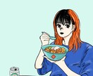 SNSやラインのアイコンに使えるイラスト制作します ちょっとレトロでシンプルなイラスト イメージ7