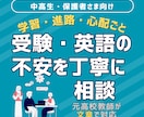 元進学校の教師が受験・英語を丁寧に相談します 大学受験・高校受験対応／保護者様も歓迎。文章で丁寧に対応 イメージ1