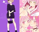 アイコン/Vtuber立ち絵/配信素材 描きます Pop&kawaiiイラストであなたの活動に彩りを✨ イメージ6
