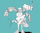 メカメカしいポップで可愛いイラストを描きます ○CDジャケット○Tシャツ○MVイラスト○アイコン等実績有！ イメージ4