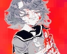 暗い雰囲気も彩度高めも！イラスト作成承ります 幼い人物から筋肉ムキムキまで幅広く！老若男女人外問わずOK イメージ3