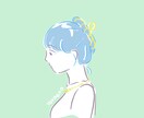 オシャレ♡シンプルゆるい似顔絵を描きます アイコンや自己アピールのワンポイントに！ イメージ5