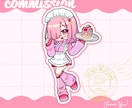 目を引くポップでかわいいデフォルメを制作します 並んだ時に埋もれない！Vtuber活動やShorts動画に！ イメージ2