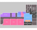 プロデザイナーがフロアマップ・館内図を制作します 館内で迷わないような分かりやすい施設案内地図を作成します。 イメージ3