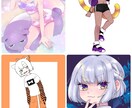 ご希望のイラスト描きます 動画サムネイルや立ち絵、キャラクターデザイン等！ イメージ10