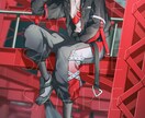 スタイリッシュで目を惹く一枚絵をご提供します キービジュアル、MV、グッズなど幅広くご活用いただけます！ イメージ6